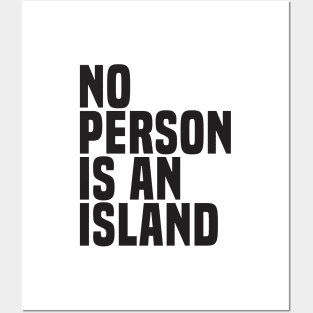 No Person Is An Island (2) - Wisdom Quote Posters and Art